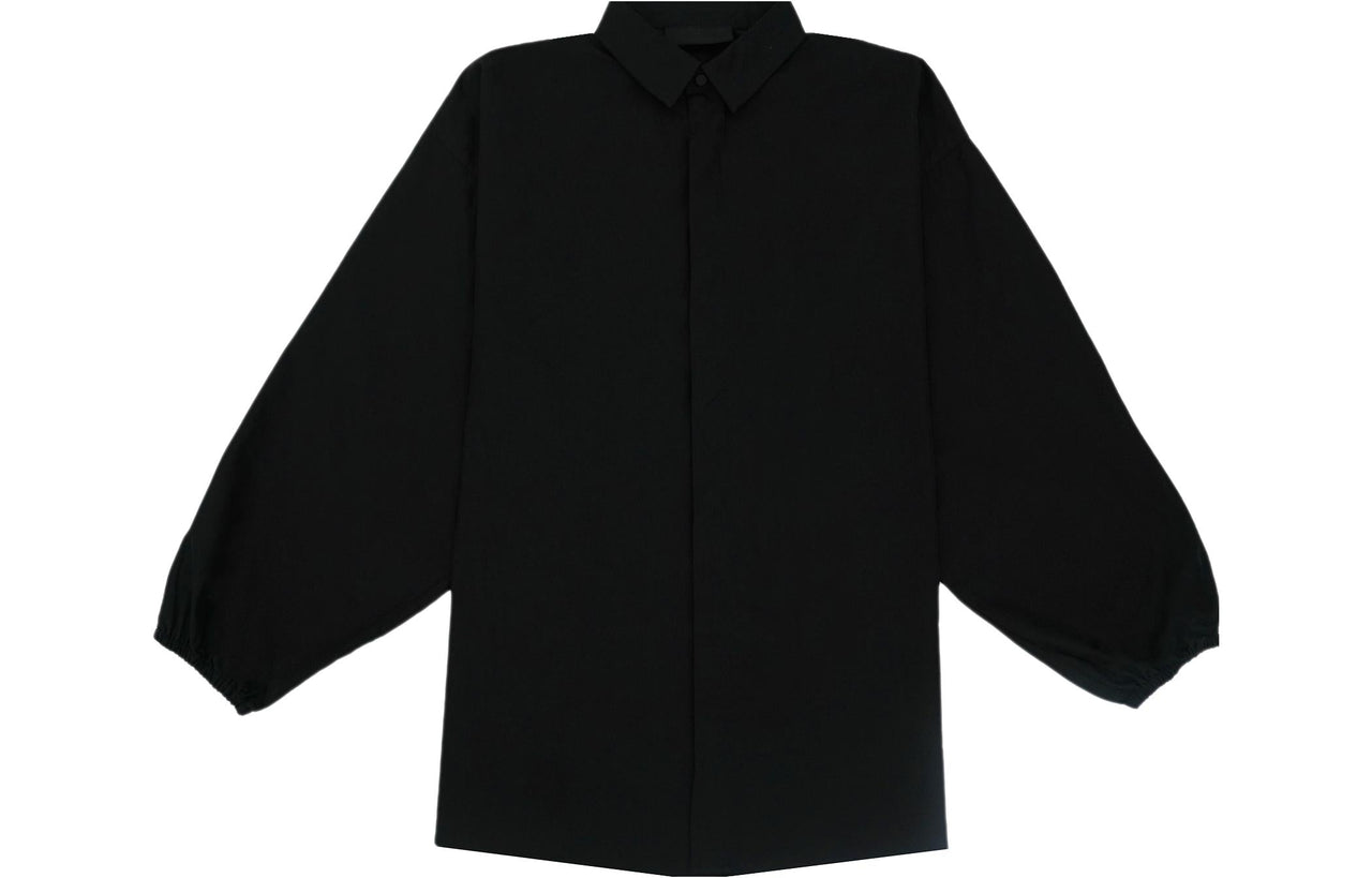 Fear of God Essentials FW23 Button Down Shirt 'Jet Black' 186BT234020F