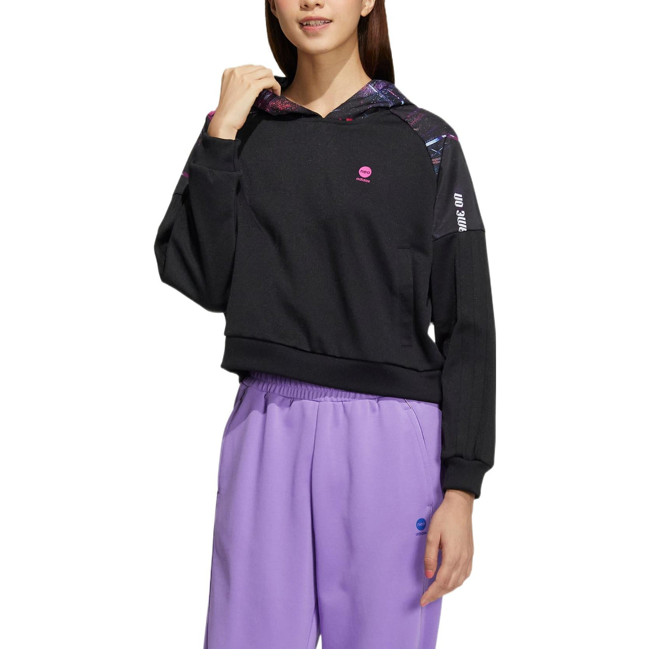 (WMNS) adidas Neo Basketball Hoodies 'Black' IA6807