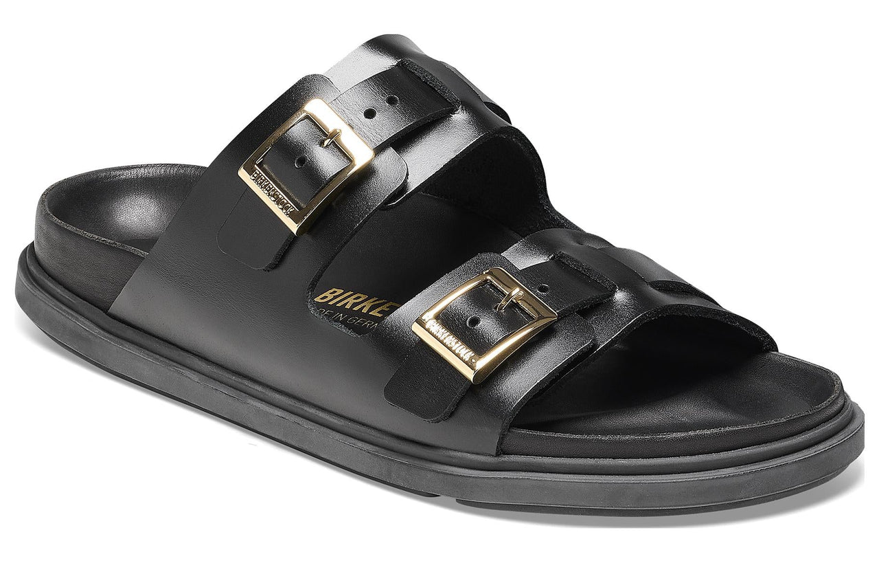 Birkenstock St Barths Natural Leather Narrow Fit 'Black' 1025245