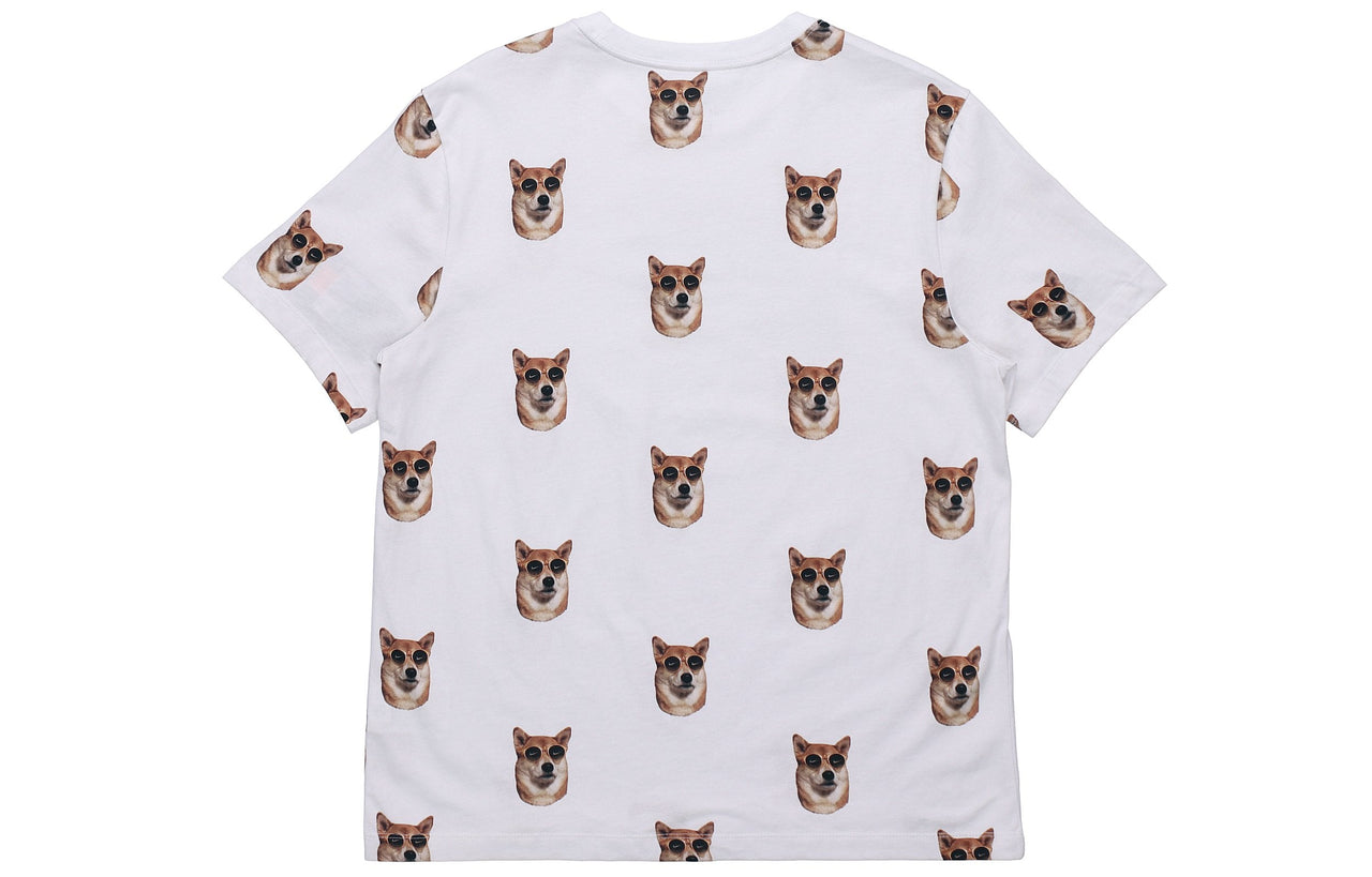 Nike Sunglasses Printing Casual Short Sleeve White CT6288-100