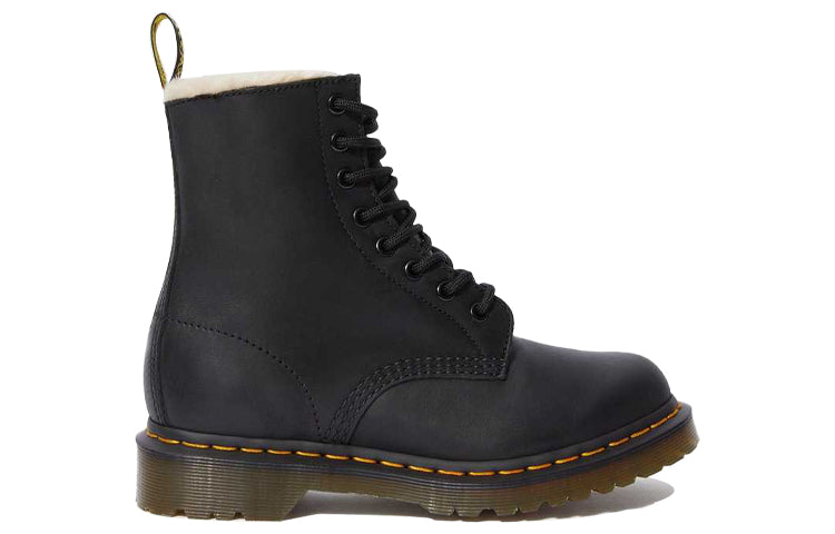 (WMNS) Dr. Martens 1460 Faux Fur Lined Black 21797001