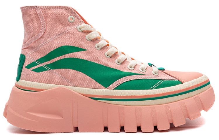 (WMNS) Li-Ning Wave Boot 'Pink Green' AGCP388-3