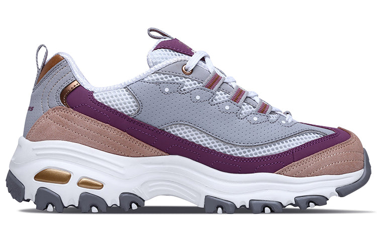 (WMNS) Skechers D'lites 2.0 Chance 'Grey Purple' 13146-GYPK