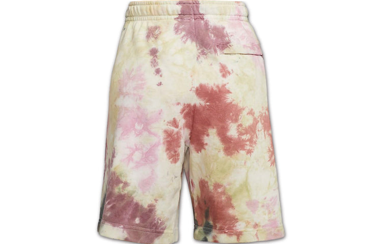 Nike Sportswear French Terry Casual Sports Shorts Camouflage Red CZ7855-638