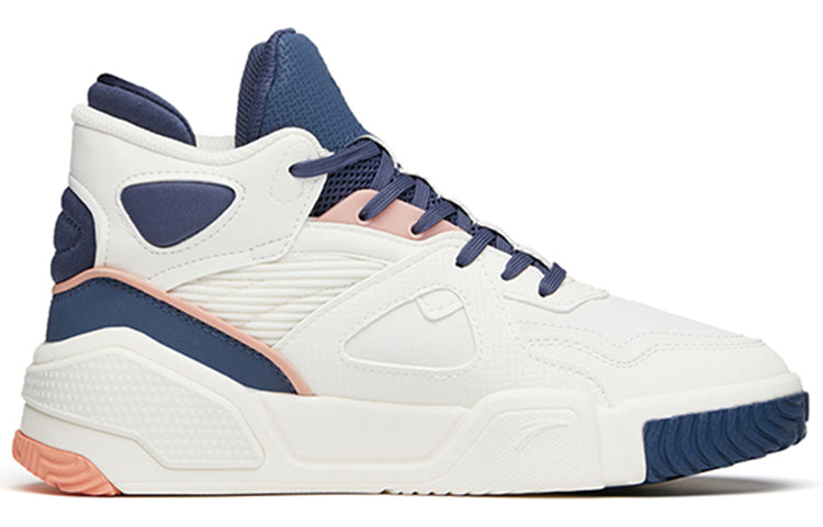 (WMNS) ANTA Life Series Sneakers High 'White Blue Flame' 122148088-5