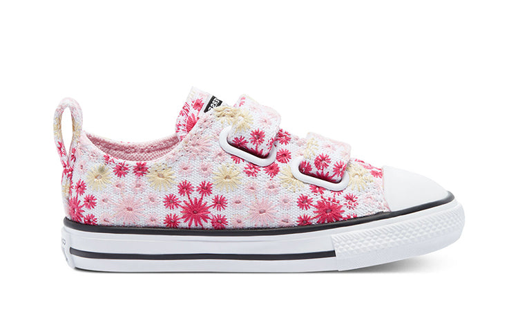 (TD) Converse Chuck Taylor All Star Low Top Embroidery Pink/Yellow 771288C