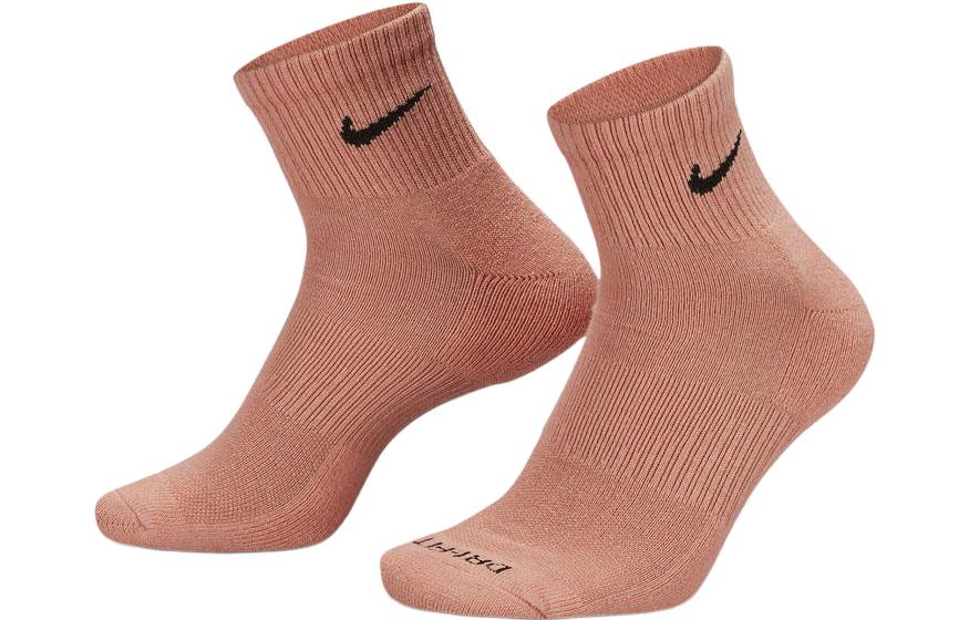 Nike SS22 Quick Dry Breathable Sports Unisex 3 Pairs Pink / Gray / Blue Socks SX6890-955