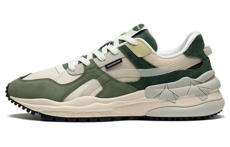 Li-Ning ChengFeng Sport Sneakers 'Beige Green' AGCT171-2