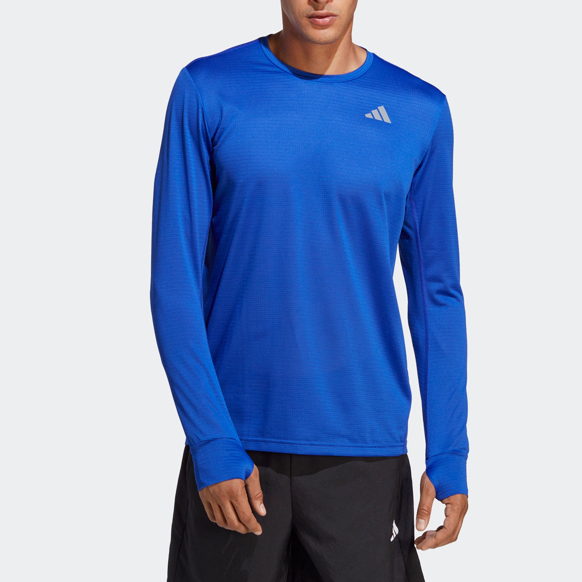 adidas Own the Run Long Sleeve Running T-Shirt 'Blue' HR6600