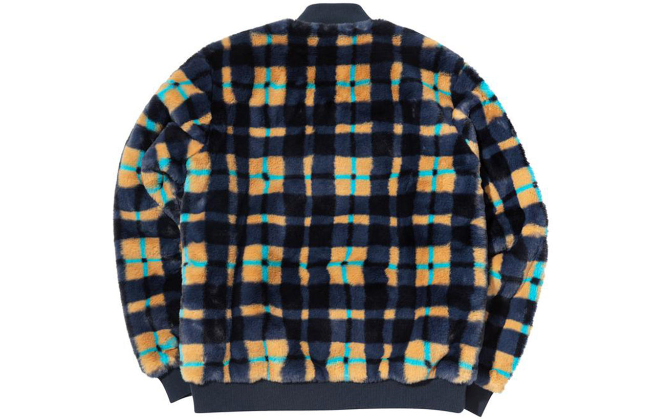 Nike SB Dunk High x Concepts Crossover Skateboard Sports Plush Plaid Jacket Asia Edition Colorblock Yellow CK7290-475