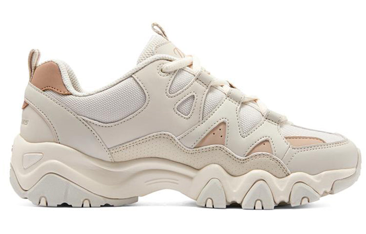 (WMNS) Skechers D'Lites 2.0 'White Pink' 896152-NAT