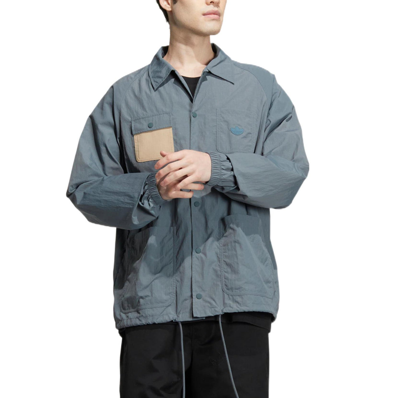 adidas originals x CHARR Crossover Adjustable Logo Sports Unisex Blue Jacket HR3461