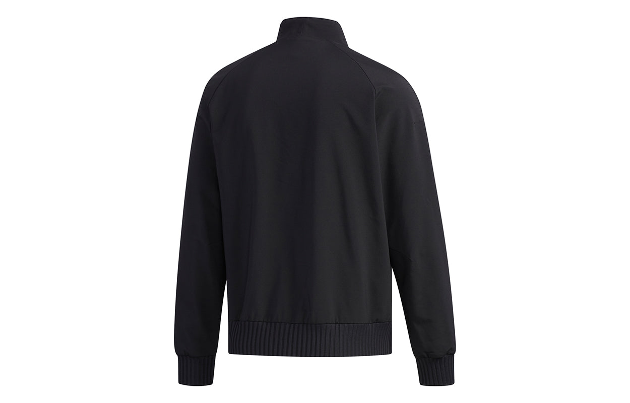 adidas Wj Jkt Warm Logo Print Sport Shuttle Jacket Men's Black FJ0192