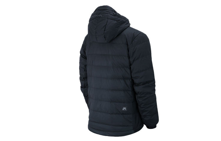 Nike SB Skateboard Stay Warm Windproof Casual Sports hooded down Jacket Black 693335-011