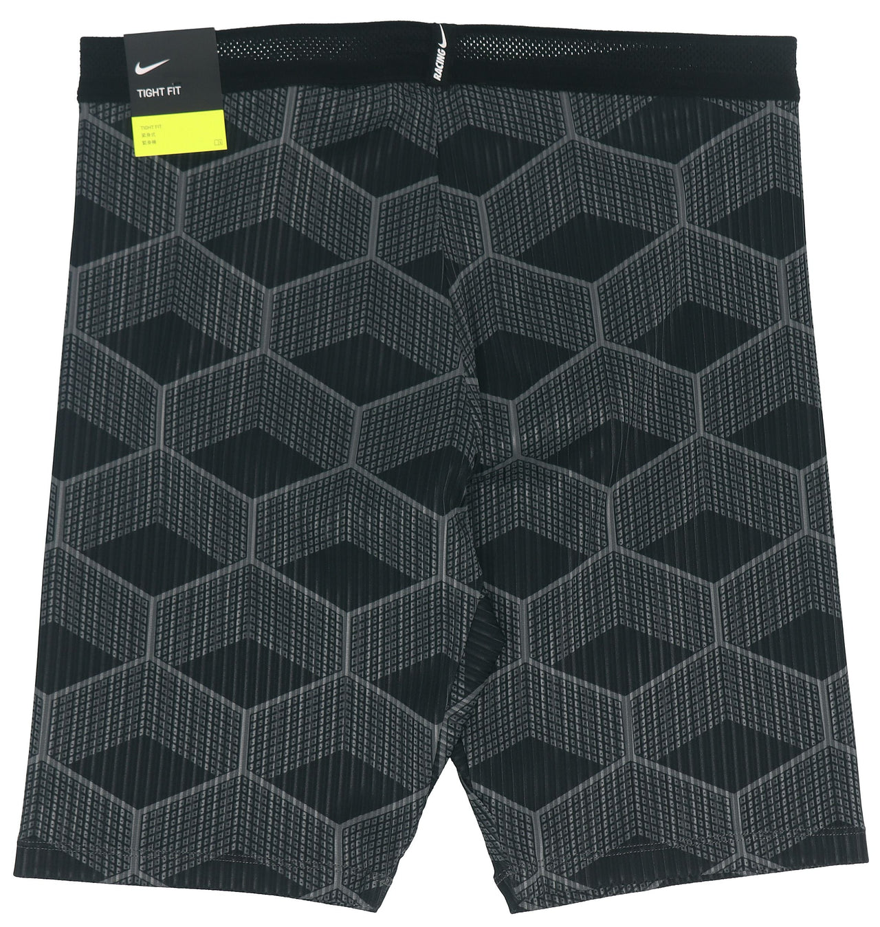 Men's Nike Team Kenya Aeroswift Logo Tight Contrasting Colors Shorts Black CV0374-068