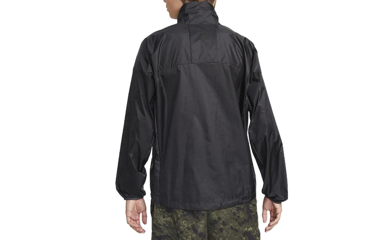 Men's Nike Solid Color Zipper Long Sleeves Jacket Black DN3954-045