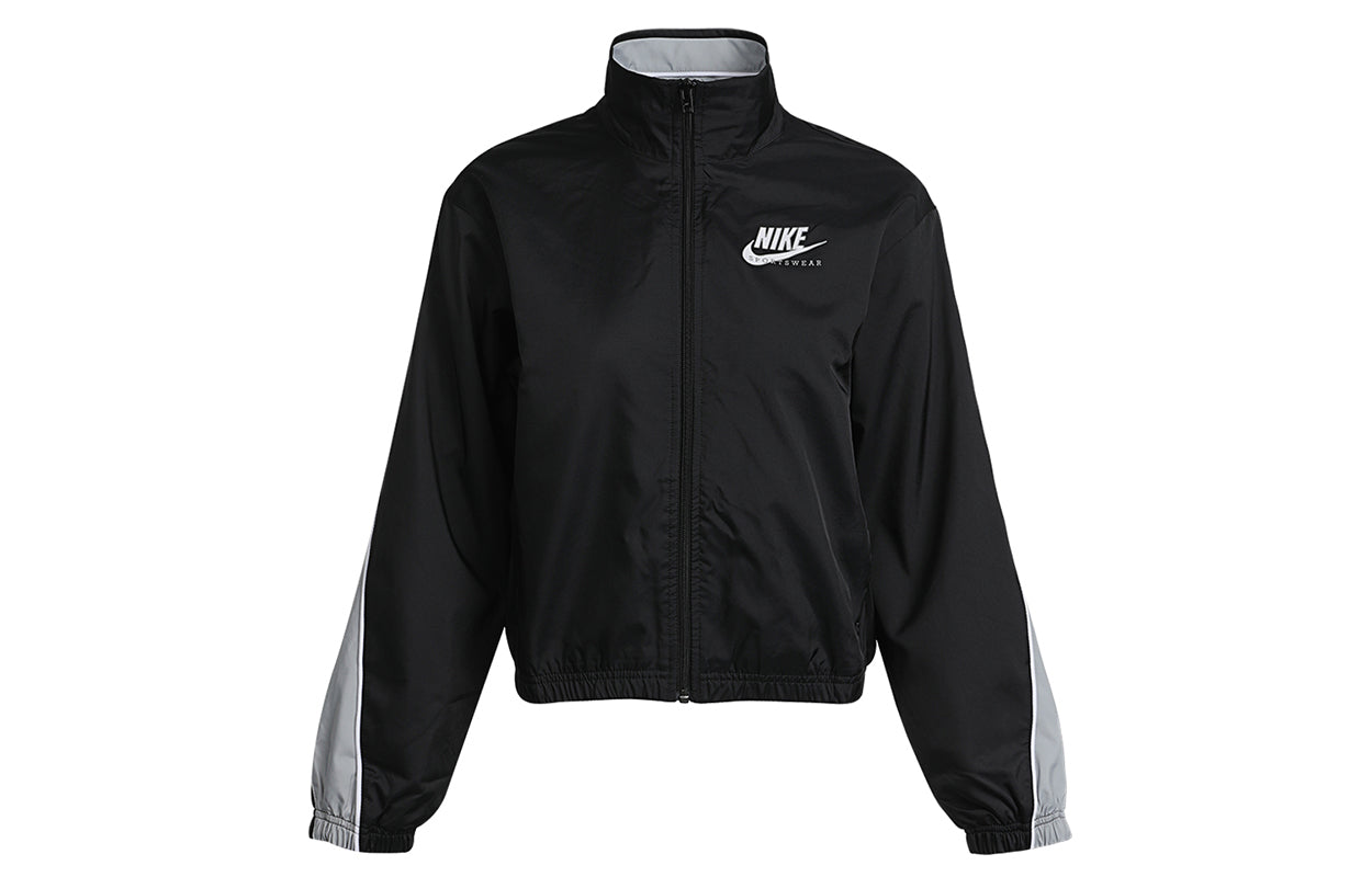 (WMNS) AS W Nike Sportswear HERITAGE JKT Jacket WVN Black CZ8607-010