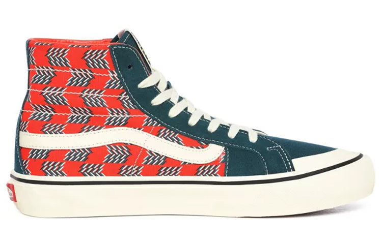 Vans Mod Checkerboard SK8-Hi 138 Decon Sf 'Red Blue' VN0A3MV122N