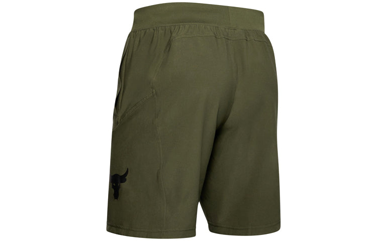 Under Armour Project Rock Unstoppable Shorts 'Olive Green' 1359119-315
