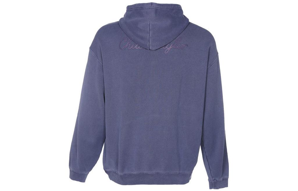 Converse Loose Fit Sneaker Patch Hoodie 'Blue' 10025537-A06