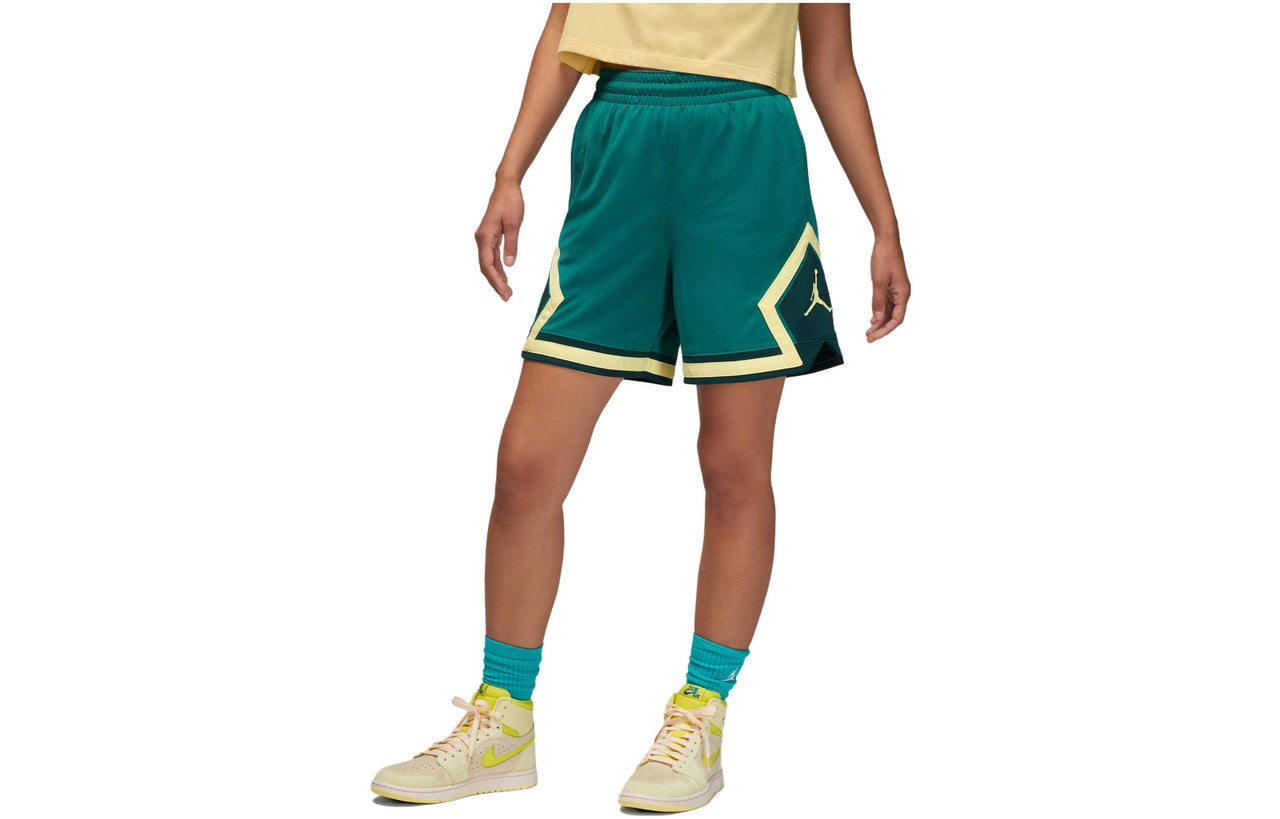(WMNS) Air Jordan Sport Diamond Shorts 'Green Yellow' FB4589-318