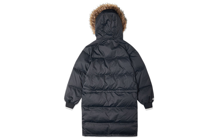 (WMNS) Converse Convertible Long Down Jacket 'Black' 10020023-A02