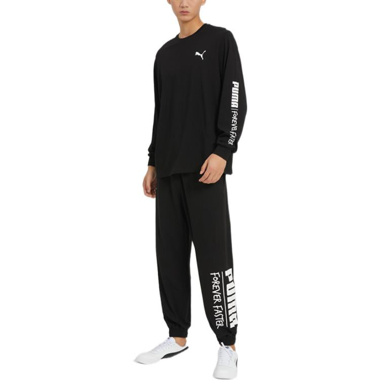 PUMA Graphic Track Pants 'Black' 539534-01