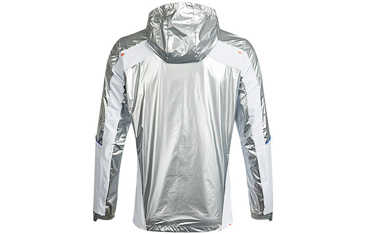 adidas Space Jkt M Casual Running Sports Hooded Jacket Silver GK8816