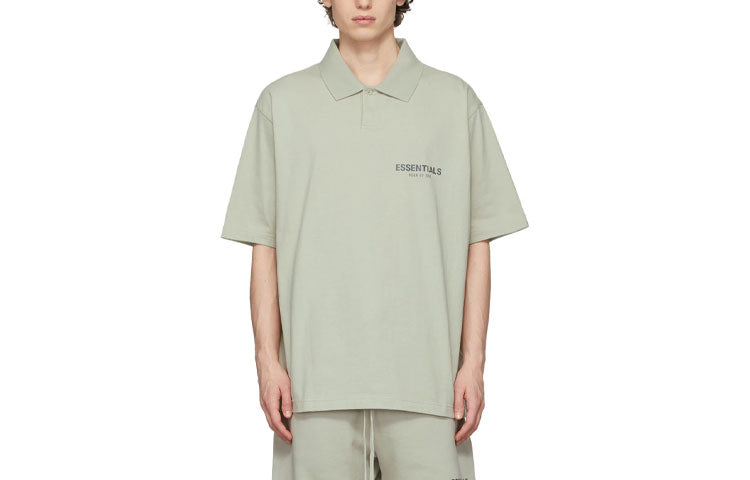 Fear of God Essentials FW21 SSENSE Polo Shirt 'Concrete' FOG-FW21-113