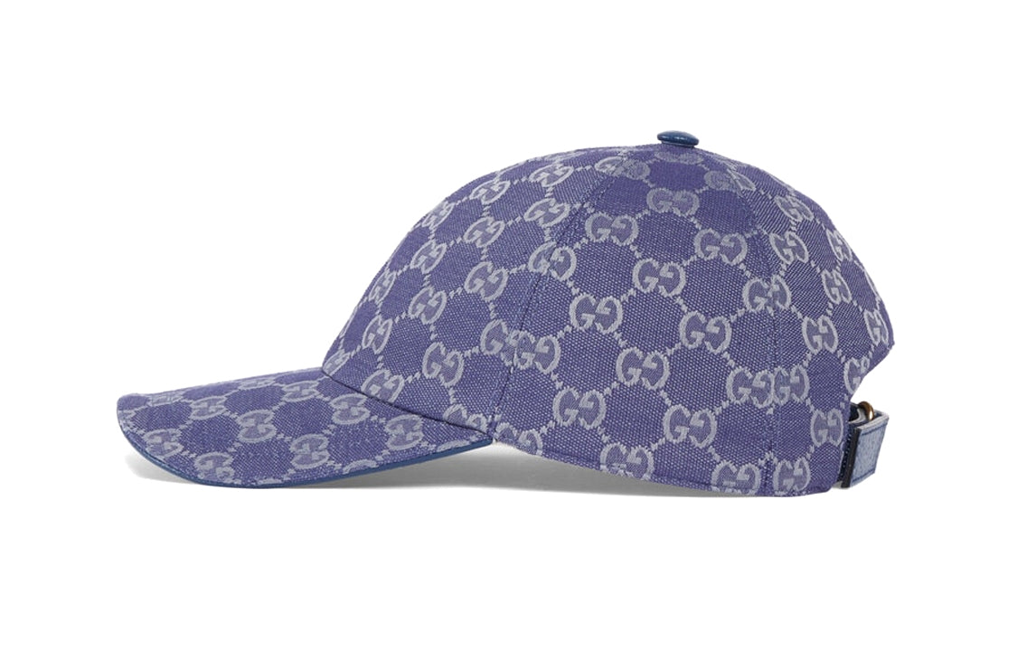 (WMNS) Gucci GG Canvas Baseball Hat 'Blue Grey' 7484754HG624468