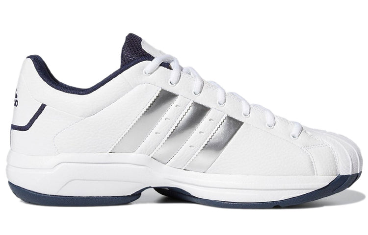 adidas Pro Model 2G Low 'White Silver Metallic Navy' H68051
