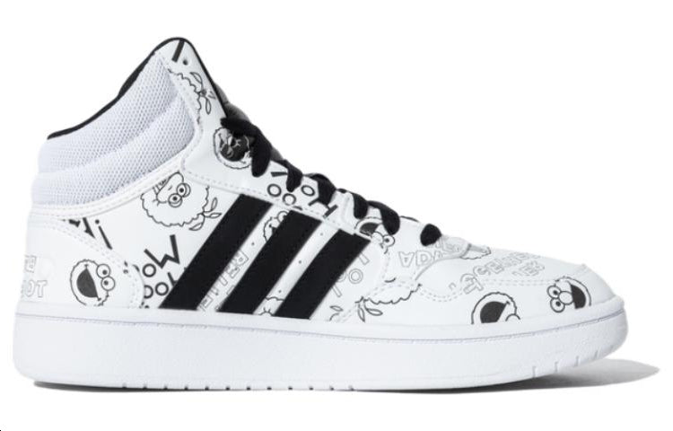 adidas x Sesame Street HOOPS 3.0 'White Black' HQ9813