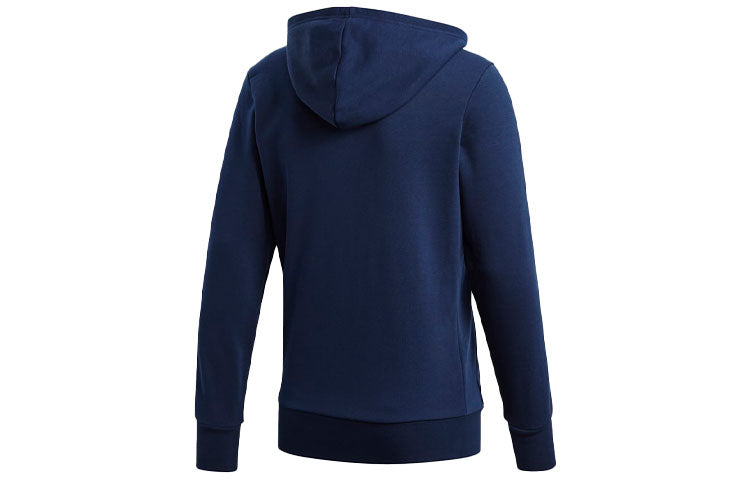 adidas Stripe logo Sports Hooded Jacket Blue S98787