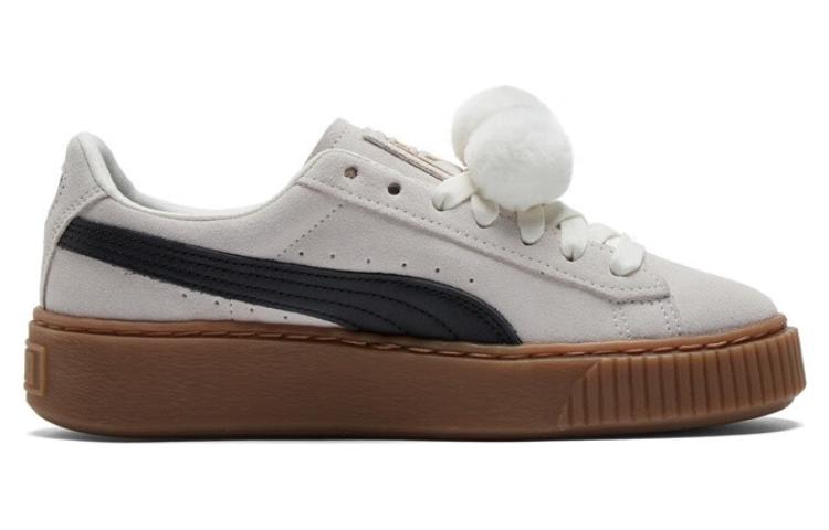 (WMNS) PUMA Suede Platform 'Cream White' 391902-01