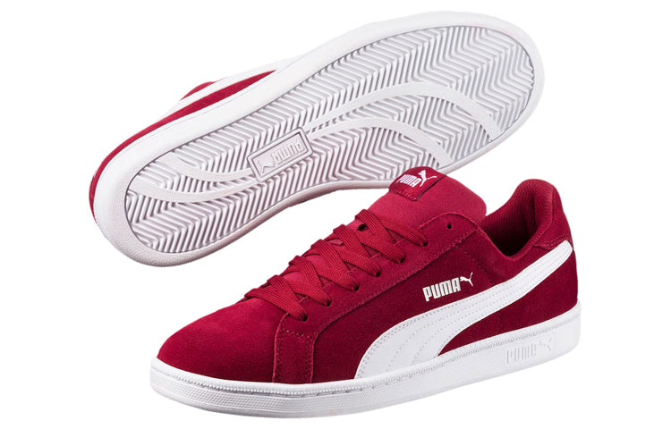 PUMA Smash Suede Retro Low Top skate shoes Red 361730-18