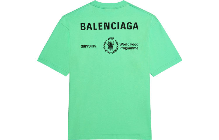Balenciaga x WFP T-Shirt Medium Fit 'Green' 612966THV844162