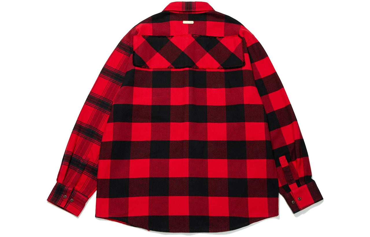 Li-Ning Rijindoujin Leisure Plaid Shirt 'Red' ASHT001-1