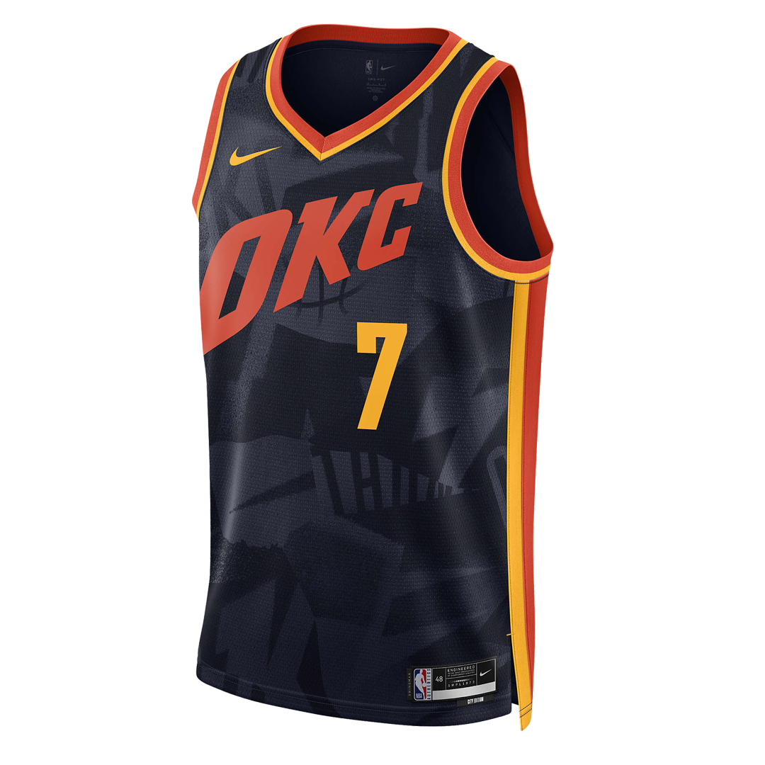 Nike Dri-FIT NBA Swingman Jersey 2023/24 City Edition 'Oklahoma City Thunder Chet Holmgren' DX8513-419