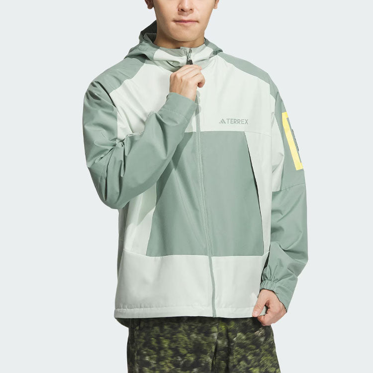 adidas x National Geographic Windstopper Gore-Tex Jacket Asia Sizing 'Silver Green' IS9507