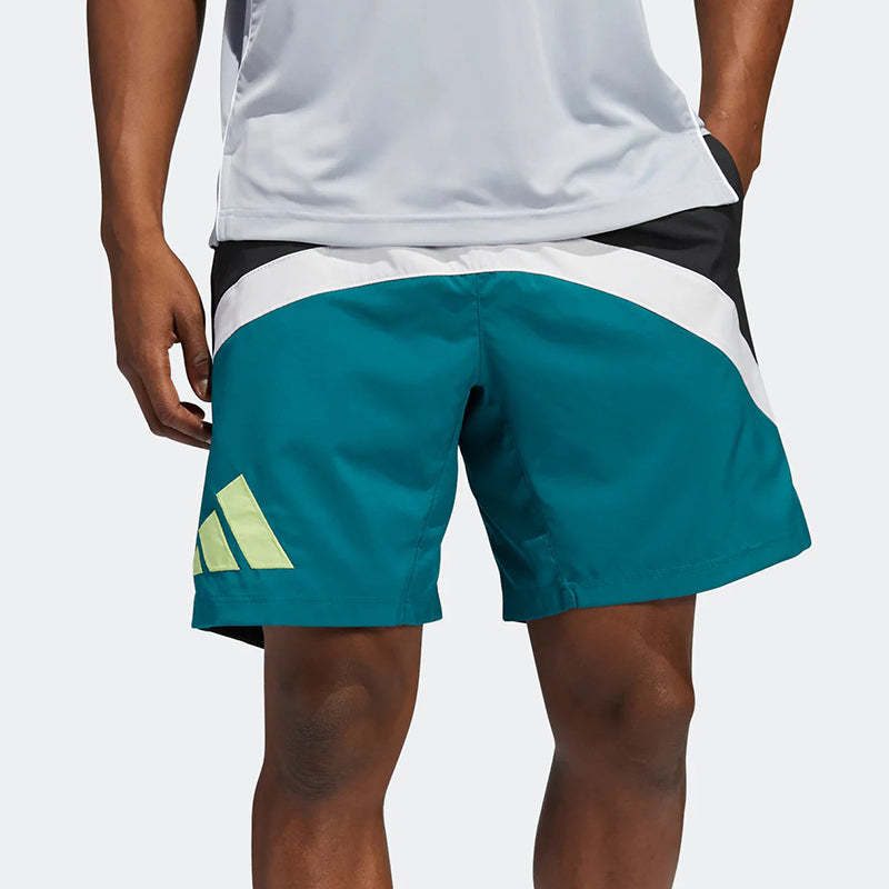 adidas Galaxy Knit Shorts 'Malachite Green Multi-Color' HI5354