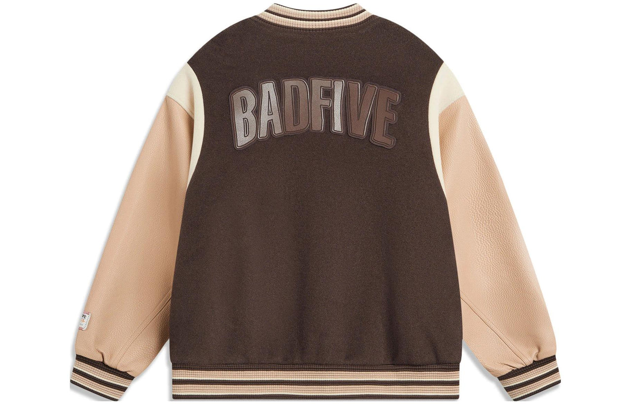 Li-Ning BadFive Baseball Jacket 'Brown' AJMT089-1