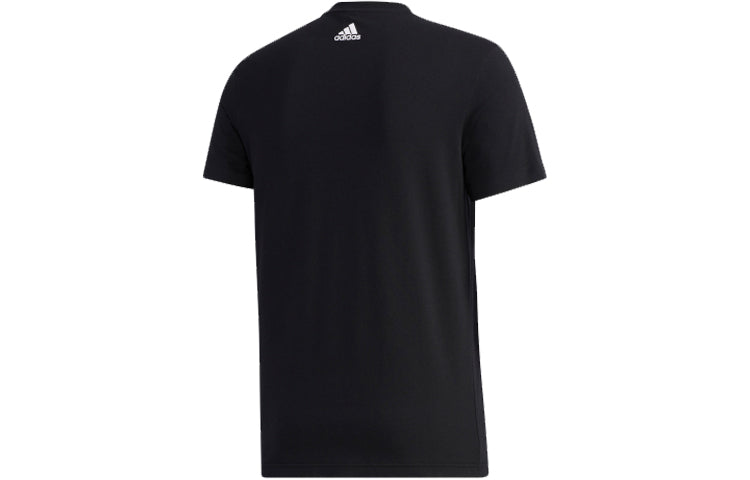 adidas Minimalistic logo Solid Color Short Sleeve Black GL5623