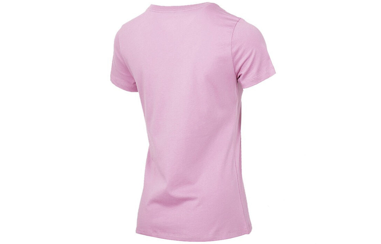 (WMNS) Nike Sportswear Essential Classic Logo Short Sleeve Pink/Red BV6170-695