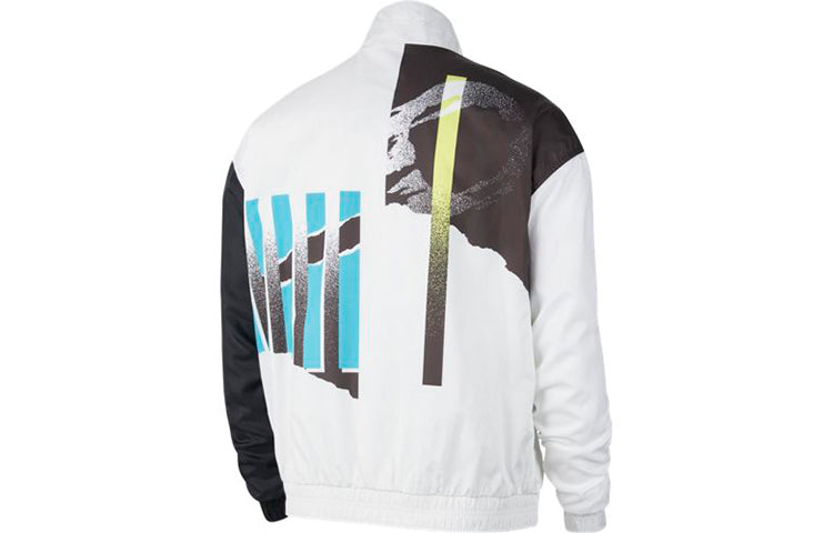Nike Court Casual Cozy Tennis Jacket White Light Blue CQ9185-101