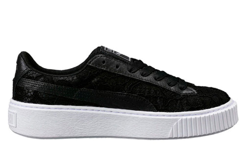 (WMNS) PUMA Basket Platform FO 'Black' 364091-02