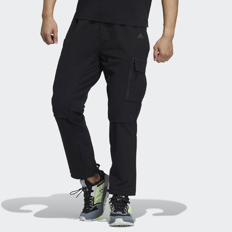 Men's adidas x Great Wall Crossover Gwall Pants Casual Lacing Straight Sports Pants/Trousers/Joggers Black H23098