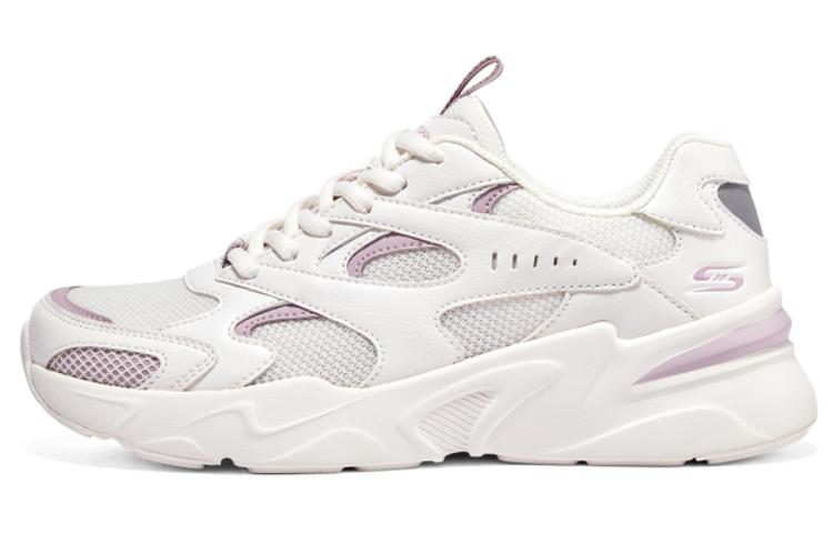 (WMNS) Skechers D'LITES 'White Purple' 117354-WLV