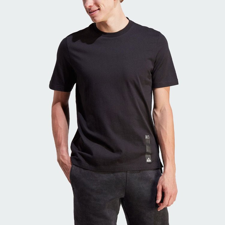 adidas Sportswear City Escape Split-Hem T-Shirt 'Black' II3479