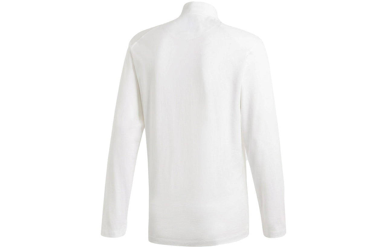 Men's Y-3 Solid Color Casual Long Sleeves White GK4496