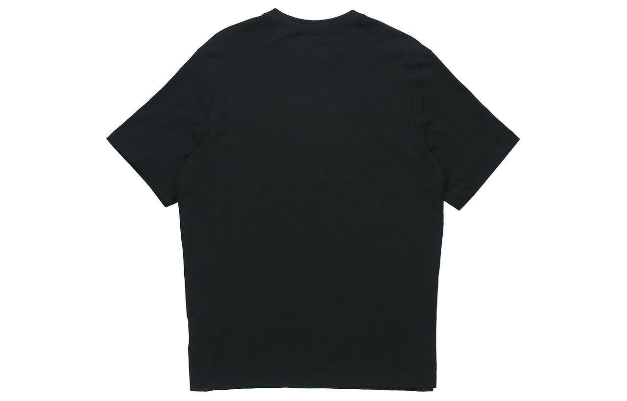 Nike Sportswear Classic National Flag Logo Printing Short Sleeve Black CT6551-010